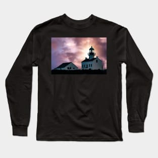 Sunset over a lighthouse Long Sleeve T-Shirt